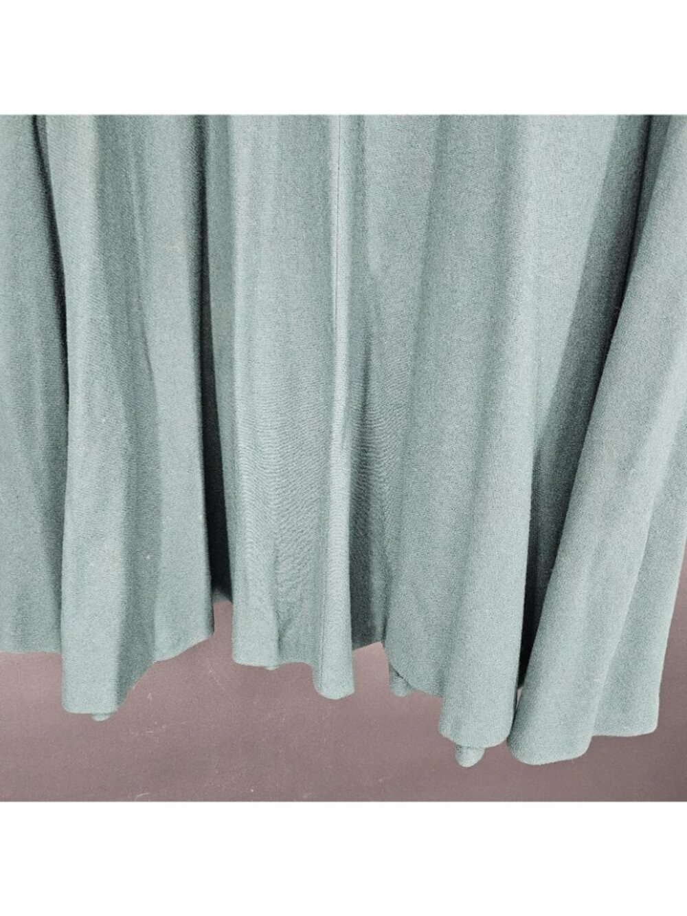Skirt 14 Green A-Line Midi Pleated High Waist Woven Zip Classic Flowy Office - Picture 6 of 9